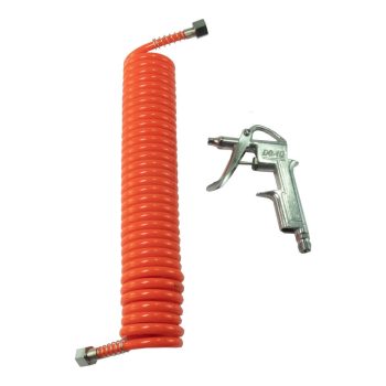 Légfúvó pisztoly - pneumatikus - 5 m PU tömlővel 