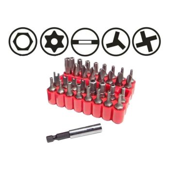 VOREL Bit készlet 33 részes 1/4"