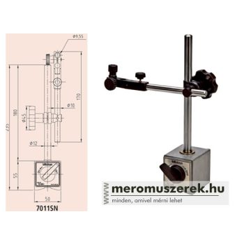 Mitutoyo mágneses állvány finomállítóval (7011SN)