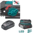 Extol Industrial SHARE20V egykezes láncfűrész 2 Ah akkuval, 180 mm vezetőlappal