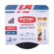 Extol Premium durva vágatú facsiszoló korong 125mm-es sarokcsiszolóhoz