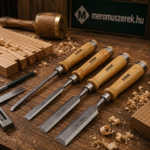 Extol Premium 4 részes favéső készlet CrV acél pengékkel, 6–12–20–25 mm