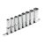 Extol Premium hosszított Multi-Lock dugókulcs készlet 1/2" 10-22mm