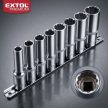Extol Premium hosszított Multi-Lock dugókulcs készlet 1/2" 10-22mm