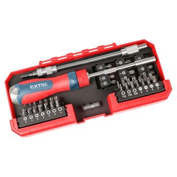   Extol Premium racsnis csavarhúzó készlet 1/4" BIT-ekkel 43 db-os