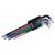 Extol Premium torx kulcs készlet több színű, T10-T50, extra hosszú, tömör-gömbfej 9db