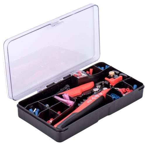 Extol Premium automata vezetékcsupaszító és krimpelő fogó készlet, 231 részes, 0,2–6 mm²