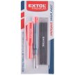 Extol Premium ácsceruza 2.8 mm HB, kupak klipsszel, tölthető