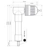 Extol Premium sarokfúró adapter 90° 0,8–10 mm