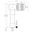 Extol Premium sarokfúró adapter 90° 0,8–10 mm