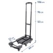 Extol Premium összecsukható kézikocsi maximum teherbírás 200kg