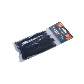 Extol Premium kábelkötegelő 2,5 × 100mm 100db fekete