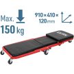 Extol Premium 2-funkciós szerelőszék és gurulós autó-aláfekvő ágy, max. 150 kg
