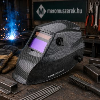   Extol Premium automata önsötétedő hegesztőpajzs, carbon design, DIN 9–13