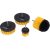 Extol 4 részes nylon csiszolókefe készlet fúrógépbe, 1/4" csappal (45-120 mm)