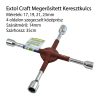Extol megerősített kerékkulcs keresztkulcs 17–23 mm