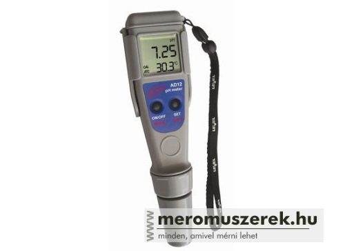 Digitális pH mérő AD-12 (-2-16pH) plusz 2db puffer folyadék