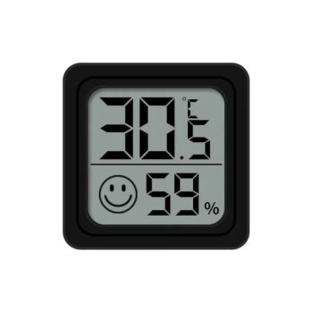   Digitális páratartalom és hőmérsékletmérő fekete AG355D