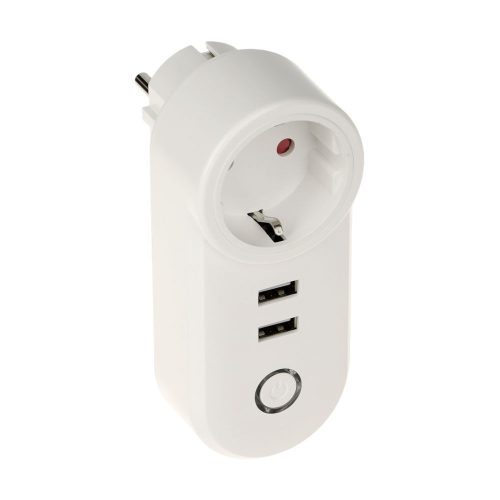 ATLO-P1U2-TUYA Wi-Fi-s okos aljzat 2db USB porttal