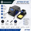 ATTEN ST-60 digitális forrasztóállomás, 60 W, 150–450 °C
