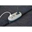 Brennenstuhl Estilo kanapé aljzat USB töltő funkcióval