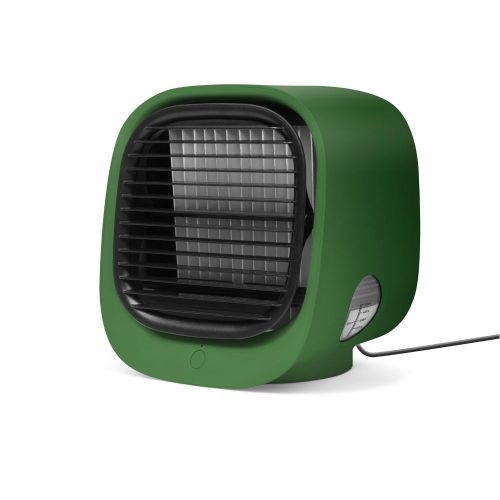 Hordozható mini léghűtő ventilátor  USB  zöld 