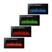 Elektromos beépíthető kandalló - hősugárzó + RGB LED 