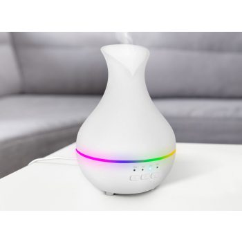Bewello fényterápiás aromadiffúzor fehér színű 120ml