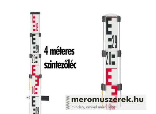 Leica CLR101 4 méteres teleszkópos szinetzőléc optikai szintezőkhöz