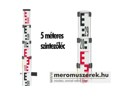 Leica CLR102 5 méteres teleszkópos szintezőléc