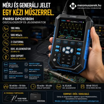   DPOX180H digitális oszcilloszkóp és jelgenerátor, 180 MHz FNIRSI 