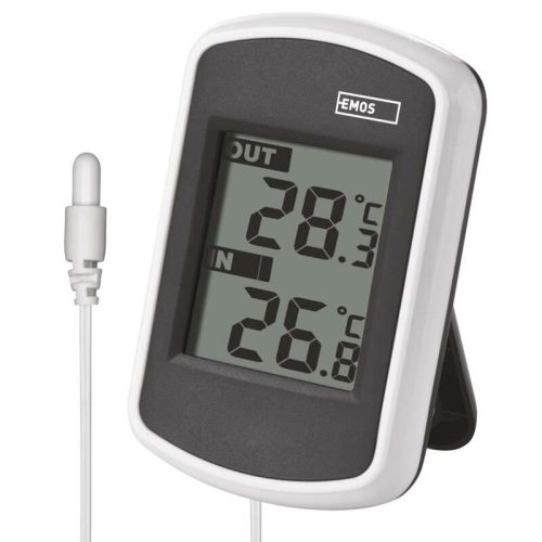 Digitális hőmérő kül- és beltéri hőmérsékletkielzővel vezetékes