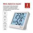 EMOS E0114N asztali digitális hő- és páratartalom-mérő ébresztőórával