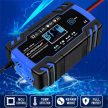 EUROKOMP Automatikus akkumulátor töltő 12V/8A - 24V/4A
