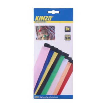 Kábelkötegelő színes, tépőzáras 8 db