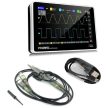 FNIRSI 1013D kétcsatornás digitális oszcilloszkóp, 100 MHz, 7” érintőkijelzővel