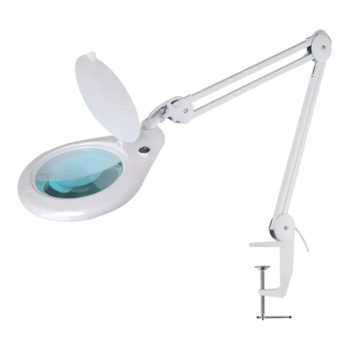   GDM 05 asztali nagyítós lámpa 5 dioptria+56 LED-es világítással fehér