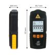 GM8905 optikai fordulatszámmérő digitális kijelzővel
