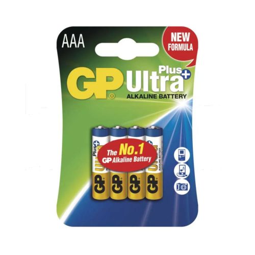 GP Ultra Plus AAA "micro" cerura elem tartós alkáli LR03 4db-os csomag