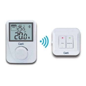   Geti GRT02 digitális vezeték nélküli szobatermosztát 5-35 °C