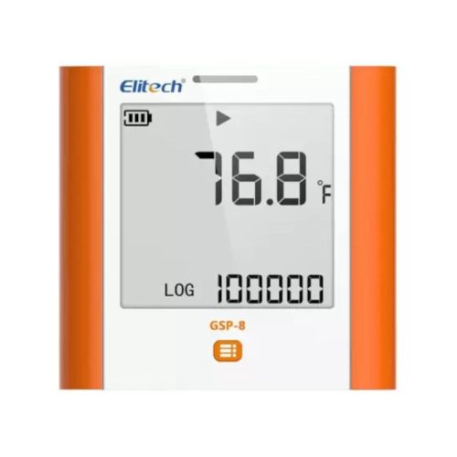 Elitech GSP-8 falra szerelhető digitális hőmérséklet-páratartalom mérő és adatgyűjtő