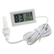 T164C digitális hő- és páratartalom mérő vezetékes szondával fehér