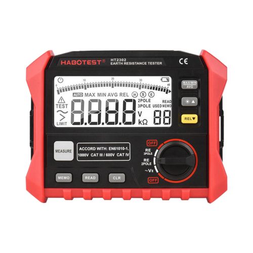 Habotest HT2302 digitális földelés és ellenállás mérő