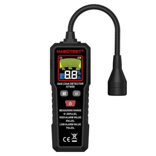 Habotest HT608 gázdetektor színes LCD-vel, USB-C