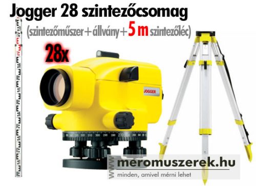 Leica Jogger 28 szintezőcsomag állvánnyal és 5m-es szintezőléccel