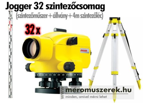 Leica Jogger 32 optikai szintezőcsomag állvánnyal és szintezőléccel