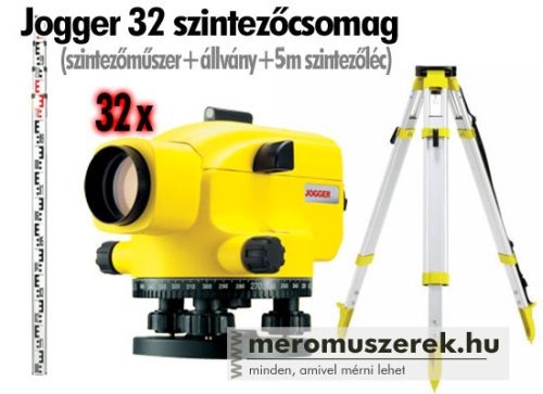 Leica Jogger 32 optikai szintezőcsomag állvánnyal és 5m-es szintezőléccel