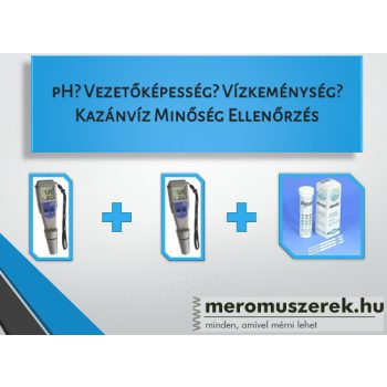   Kazánvíz Ellenőrző Csomag - pH -Vezetőképesség/TDS - Vízkeménység