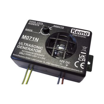 Kemo M071N ultrahangos rágcsáló- és nyestriasztó 12V DC