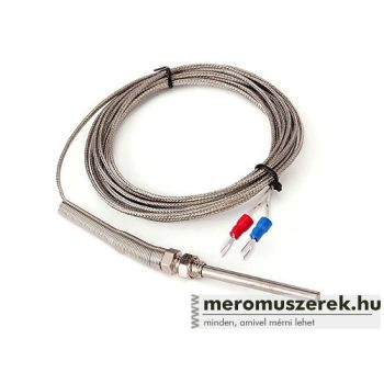   K-típusú hőmérőszonda 100 mm-es szonda-érzékelővel 3m kábellel